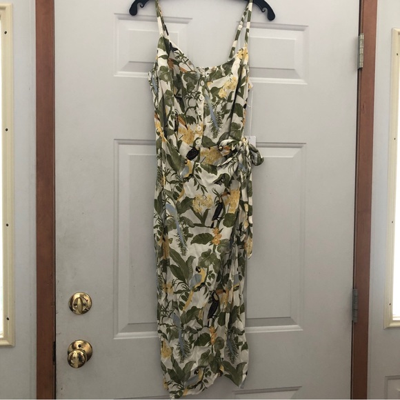 REFORMATION Rianne Sleeveless Midi Summer Dress in Tropics- NWT size 10 - Picture 7 of 13